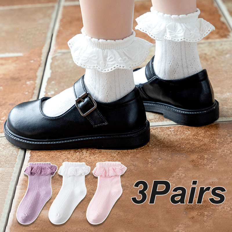 Toddler Sock Set - 3 pasang/set kaus kaki pergelangan kaki