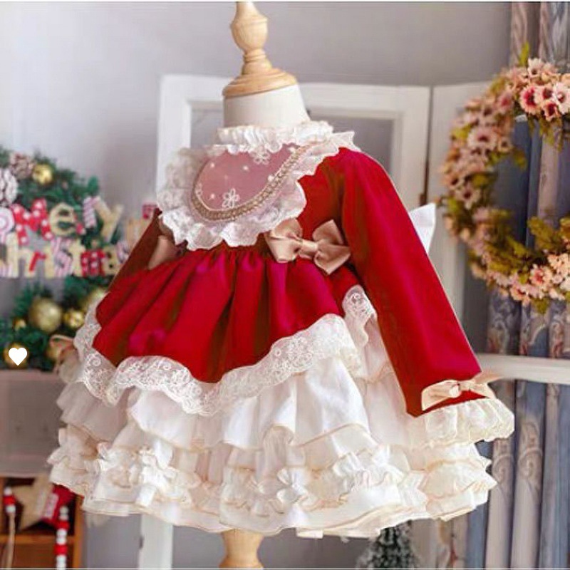 Baby Clothing Dresser - Gaun Pesta Bayi Perempuan Gaun Kerut