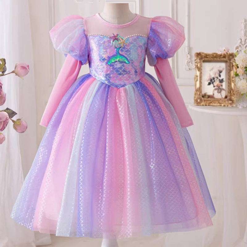 Baby Clothing Dresser - Gaun Putri Duyung Merah Muda 2026