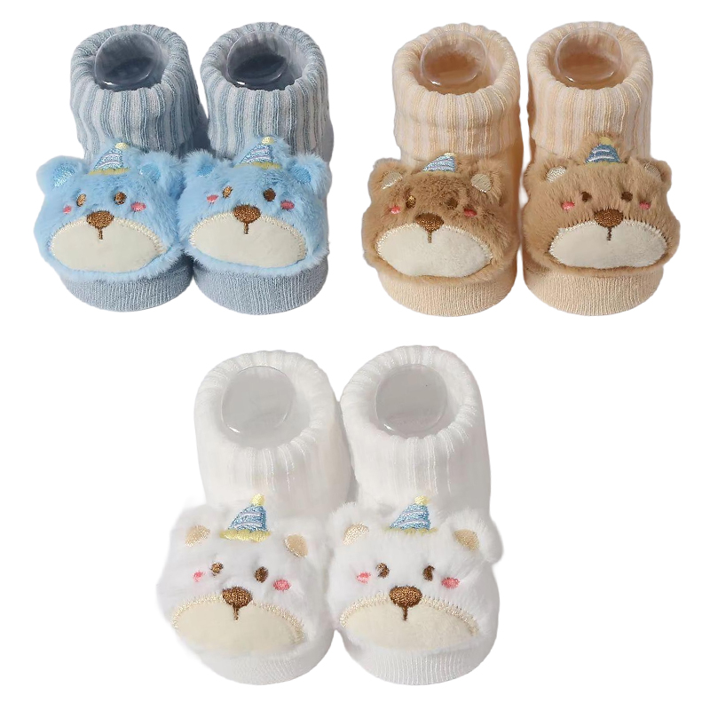 Toddler Sock Set - 3 Pasang/Set Kaus Kaki Bayi Perempuan