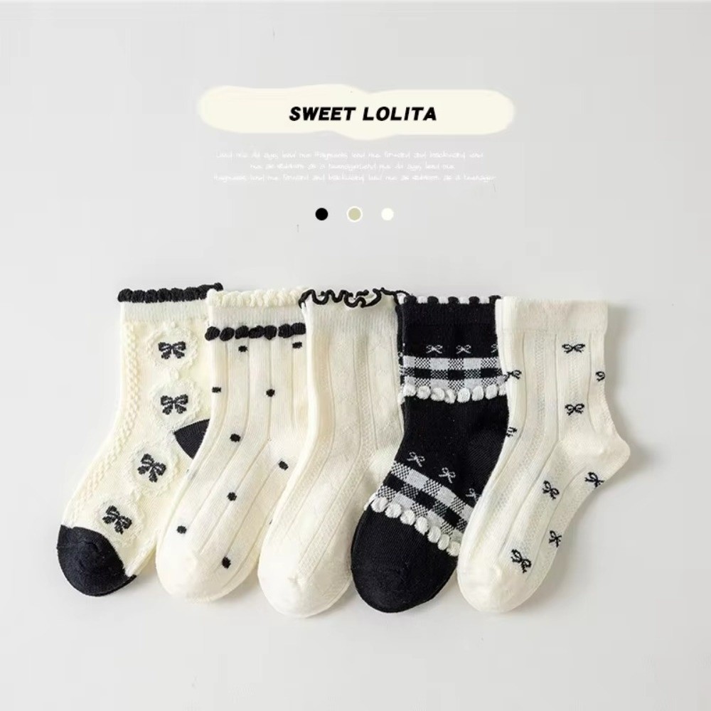 Toddler Sock Set - 5 Pasang Set Kaus Kaki Katun