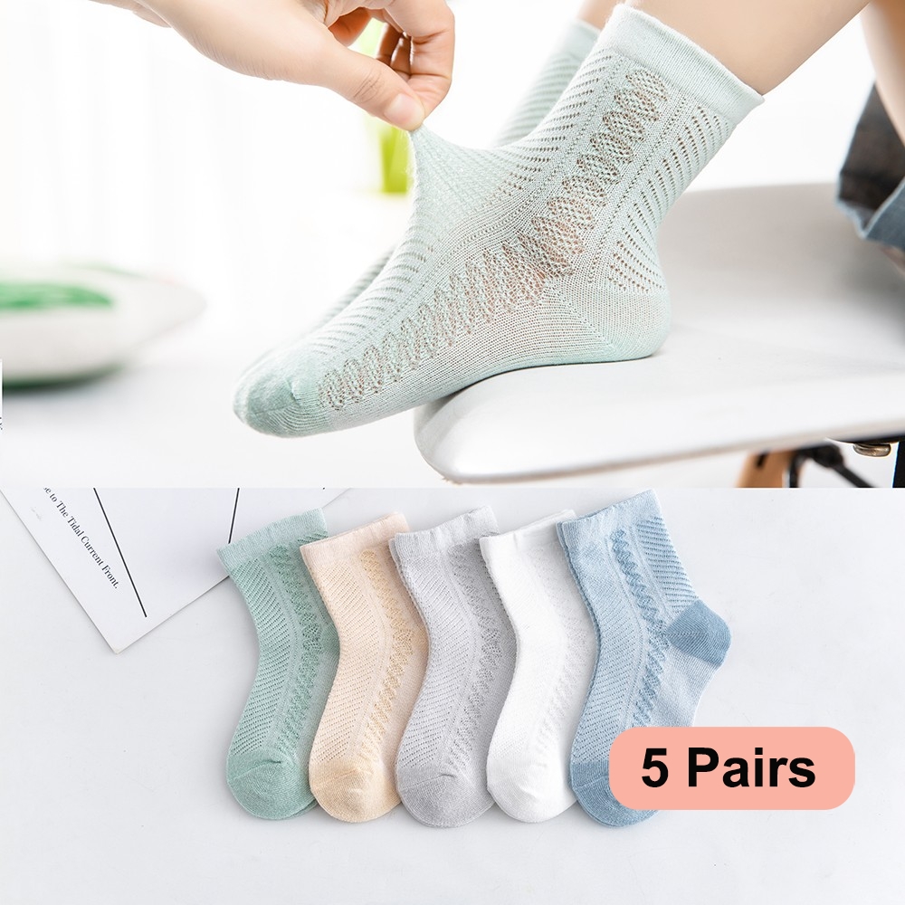 Toddler Sock Set - 5 Pasang/Banyak 0-12 Anak-anak Kaus Kaki