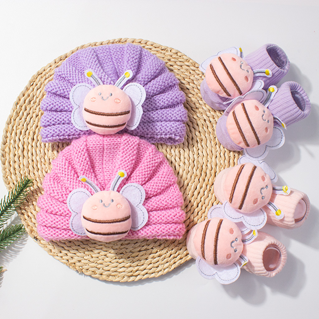 2Pcs/Set Set Topi dan Kaus Kak - Toddler Sock Set ulasan dan harga